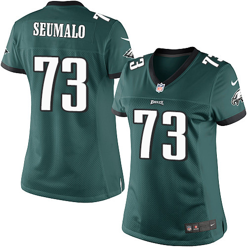 Women's Elite Isaac Seumalo Nike Jersey Midnight Green Home - #73 NFL Philadelphia Eagles